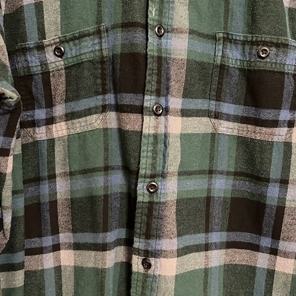 True Craft Mens Long Sleeve 2 Pocket Button Down 100% Cotton XXL - Picture 4 of 6